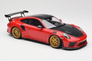 Porsche 911 991.2 GT3 RS Weissach Package Guards Red Kultaiset Magnesium Vanteet Minichamps 1:18 153068236 Metalli — kuva 4 / 6