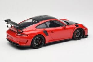 Porsche 911 991.2 GT3 RS Weissach Package Punainen Mustilla Vanteilla Minichamps 1:18 155068230 Metalli — kuva 2 / 6