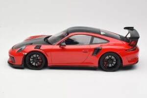 Porsche 911 991.2 GT3 RS Weissach Package Punainen Mustilla Vanteilla Minichamps 1:18 155068230 Metalli — kuva 3 / 6