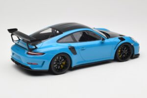 Porsche 911 991.2 GT3 RS Weissach Package Shark Blue Mustat Magnesium Vanteet Minichamps 1:18 153068224 Metalli — kuva 2 / 6