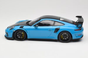 Porsche 911 991.2 GT3 RS Weissach Package Shark Blue Mustat Magnesium Vanteet Minichamps 1:18 153068224 Metalli — kuva 3 / 6