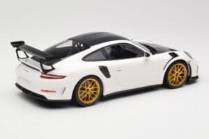 Porsche 911 991.2 GT3 RS Weissach Package Valkoinen Kultaiset Magnesium Vanteet Minichamps 1:18 153068238 Metalli — kuva 2 / 6