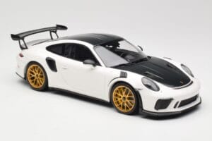 Porsche 911 991.2 GT3 RS Weissach Package Valkoinen Kultaiset Magnesium Vanteet Minichamps 1:18 153068238 Metalli — kuva 4 / 6