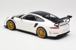 Porsche 911 991.2 GT3 RS Weissach Package Valkoinen Kultaiset Magnesium Vanteet Minichamps 1:18 153068238 Metalli — kuva 5 / 6