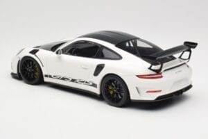 Porsche 911 991.2 GT3 RS Weissach Package Valkoinen Wording Mustat Magnesium Vanteet Minichamps 1:18 153068225 Metalli — kuva 5 / 6