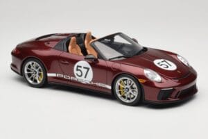 Porsche 911 991.2 Speedster Heritage Edition Cherry Metallic GT Spirit 1:18 GT929 Hartsi — kuva 4 / 6