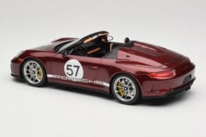 Porsche 911 991.2 Speedster Heritage Edition Cherry Metallic GT Spirit 1:18 GT929 Hartsi — kuva 5 / 6