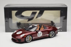 Porsche 911 991.2 Speedster Heritage Edition Cherry Metallic GT Spirit 1:18 GT929 Hartsi — kuva 6 / 6