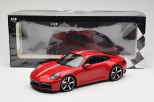 Porsche 911 992 Carrera 4S Carmine Red Minichamps 1:18 155067326 Metalli — kuva 6 / 6