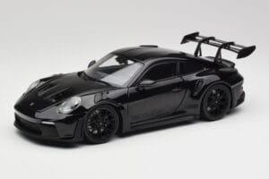 Porsche 911 992 GT3 RS Musta & Mustat Vanteet Concept Minichamps 1:18 911992003 Metalli