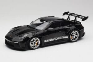 Porsche 911 992 GT3 RS Musta Hopea Felleillä Minichamps 1:18 155062231 Metalli