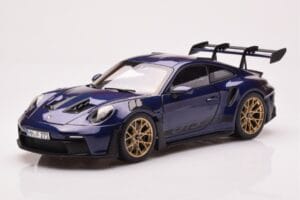 Porsche 911 992 GT3 RS Gentian Sininen Metalinen Norev 1:18 187363 Metalli