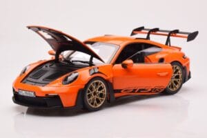 Porsche 911 992 GT3 RS Gulf Oranssi Norev 1:18 187360 Metalli — kuva 2 / 8