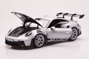 Porsche 911 992 GT3 RS Ice Harmaa Norev 1:18 187359 Metalli — kuva 2 / 8