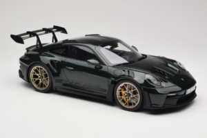 Porsche 911 992 GT3 RS Jet Green Metallic Black Norev 1:12 127532 Metalli — kuva 4 / 6