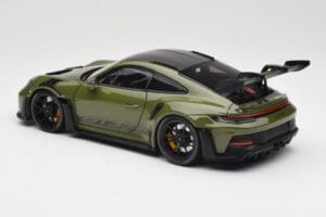 Porsche 911 992 GT3 RS Nato Olive & Black Wheels Minichamps 1:18 110062027 Metalli — kuva 7 / 8