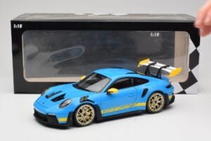Porsche 911 992 GT3 RS Shark Sininen & Keltainen Decor Concept Minichamps 1:18 911992001 Metalli — kuva 8 / 8