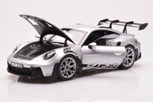 Porsche 911 992 GT3 RS Hopea Metalinen Norev 1:18 187357 Metalli — kuva 2 / 8