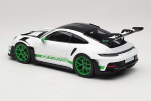 Porsche 911 992 GT3 RS Tribute to Carrera RS White Python Green Norev 1:18 187372 Metalli — kuva 7 / 8