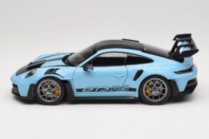 Porsche 911 992 GT3 RS Weissach Pack Gulf Blue Norev 1:18 187367 Metalli — kuva 4 / 8