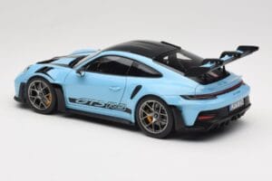 Porsche 911 992 GT3 RS Weissach Pack Gulf Blue Norev 1:18 187367 Metalli — kuva 7 / 8