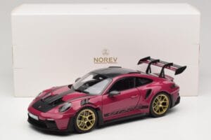 Porsche 911 992 GT3 RS Weissach Package Ruby Star Norev 1:18 187370 Metalli — kuva 8 / 8