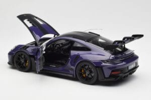 Porsche 911 992 GT3 RS Weissach Package Ultraviolet Norev 1:18 187368 Metalli — kuva 5 / 8
