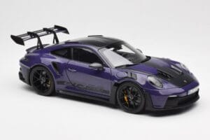 Porsche 911 992 GT3 RS Weissach Package Ultraviolet Norev 1:18 187368 Metalli — kuva 6 / 8