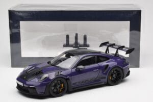 Porsche 911 992 GT3 RS Weissach Package Ultraviolet Norev 1:18 187368 Metalli — kuva 8 / 8
