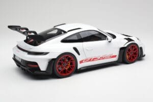 Porsche 911 992 GT3 RS Valkoinen & Pyro Punainen Norev 1:12 127530 Metalli — kuva 2 / 6