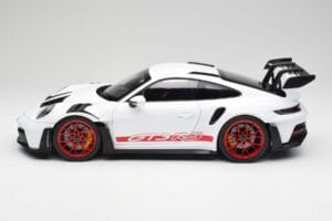 Porsche 911 992 GT3 RS Valkoinen & Pyro Punainen Norev 1:12 127530 Metalli — kuva 3 / 6