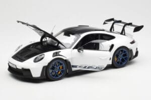 Porsche 911 992 GT3 Weissach Package Valkoinen & Indigo Sininen Norev 1:18 187353 Metalli — kuva 2 / 8