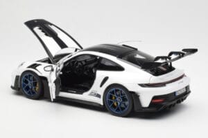 Porsche 911 992 GT3 Weissach Package Valkoinen & Indigo Sininen Norev 1:18 187353 Metalli — kuva 5 / 8