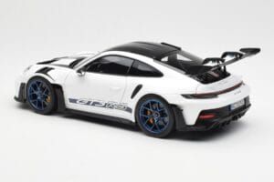 Porsche 911 992 GT3 Weissach Package Valkoinen & Indigo Sininen Norev 1:18 187353 Metalli — kuva 7 / 8
