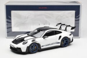 Porsche 911 992 GT3 Weissach Package Valkoinen & Indigo Sininen Norev 1:18 187353 Metalli — kuva 8 / 8