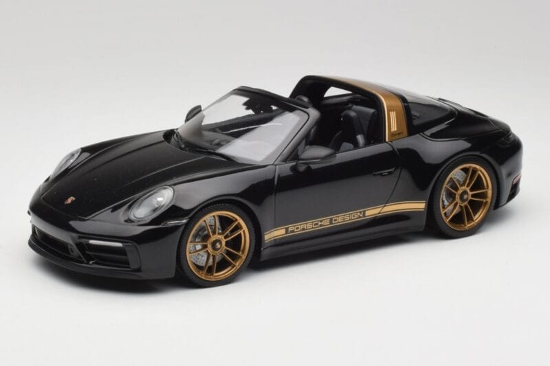 Porsche 911 992 Targa Porsche Design Musta & Kulta Concept Minichamps 1:18 PORSCHE001 Metalli