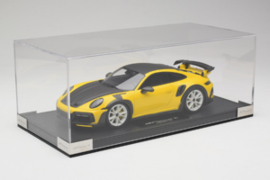 Porsche 911 992 TechArt GTstreet R Keltainen Valkoisilla Vanteilla TechArt 1:18 REMC015 Hartsi — kuva 5 / 6