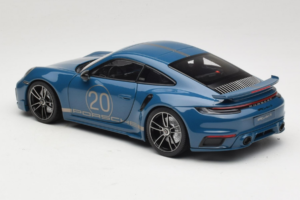 Porsche 911 992 Turbo S Coupe Sport Design Sininen Minichamps 1:18 113069073 Metalli — kuva 7 / 8