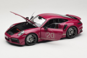 Porsche 911 992 Turbo S Coupe Sport Design Punainen Minichamps 1:18 113069075 Metalli — kuva 2 / 8