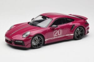 Porsche 911 992 Turbo S Sport Design Package Punainen Minichamps 1:18 155069172 Metalli