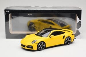 Porsche 911 992 Turbo S Keltainen Minichamps 1:18 155069071 Metalli — kuva 6 / 6