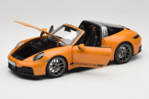 Porsche 911 992.2 Targa 4 GTS Bahama Yellow Norev 1:18 187190 Metalli — kuva 2 / 10