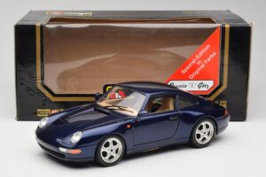 Porsche 911 993 Carrera Cup Sininen Braccio & Gotz 1993 Bburago 1:18 3060-M1 Metalli — kuva 8 / 8