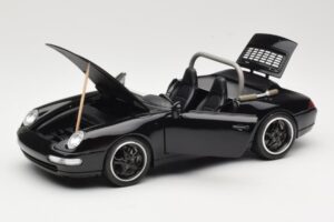 Porsche 911 993 Carrera Avoauto Musta Bburago 1:18 3090-M1 Metalli — kuva 2 / 8
