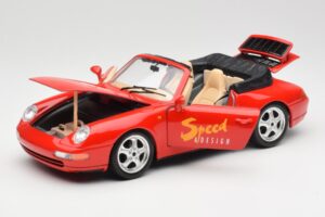 Porsche 911 993 Carrera Avoauto Punainen Bburago 1:18 3090 Metalli — kuva 2 / 8
