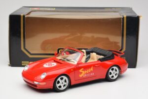 Porsche 911 993 Carrera Avoauto Punainen Bburago 1:18 3090 Metalli — kuva 8 / 8