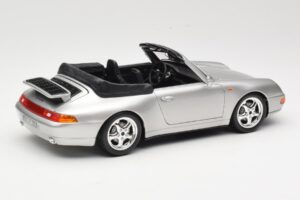 Porsche 911 993 Carrera Cabriolet Hopea Bburago 1:18 18-12039 Metalli — kuva 3 / 8