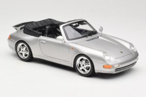 Porsche 911 993 Carrera Cabriolet Hopea Bburago 1:18 18-12039 Metalli — kuva 6 / 8
