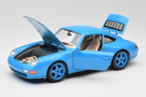 Porsche 911 993 Carrera Sininen Bburago 1:18 3060 Metalli — kuva 2 / 8