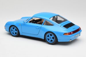 Porsche 911 993 Carrera Sininen Bburago 1:18 3060 Metalli — kuva 7 / 8